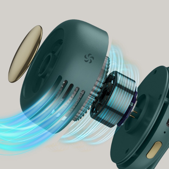 Mini Clip Fan Hanging Waist Neck Fan Girl Electric Air Cooling Fan 900mah USB Leafless Fan 3 Speeds For Outdoor Camping Fishing - Image 7