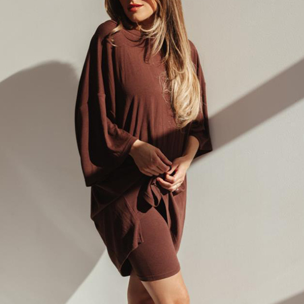 Summer Shorts Suit Fashion Loose Short-sleeved T-shirt And Slim Tight Pants Women's Clothing - Image 10